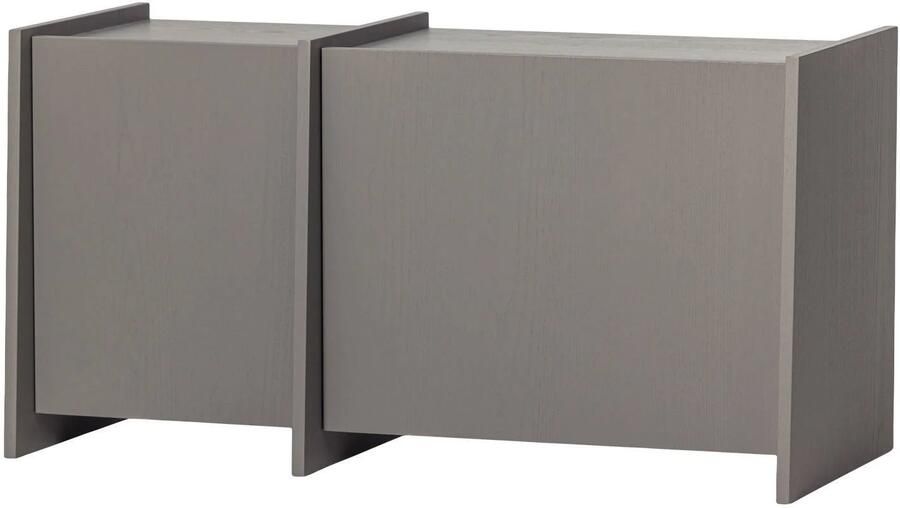 WOOOD Brock Tv Meubel 102 CM Essen Fineer Warmgrijs 53x102x44 cm