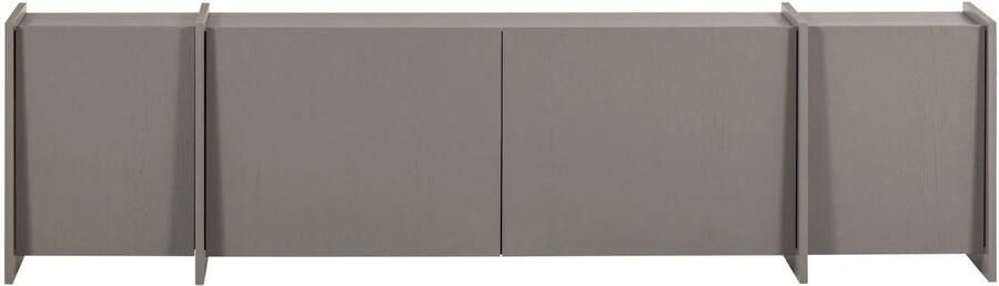 WOOOD Brock Tv Meubel 200 CM Essen Fineer Warmgrijs 53x200x44 - Foto 3