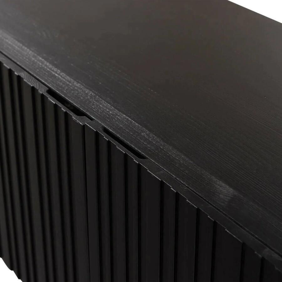 WOOOD Grand Gravure TV Meubel Grenen Zwart 56x180x46 - Foto 2