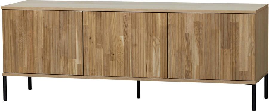 WOOOD Dressoir New Gravure TV-commode breedte 100 cm of 150 cm Commode hoogte 56 cm met grafische reliëfdeuren veel opbergruimte