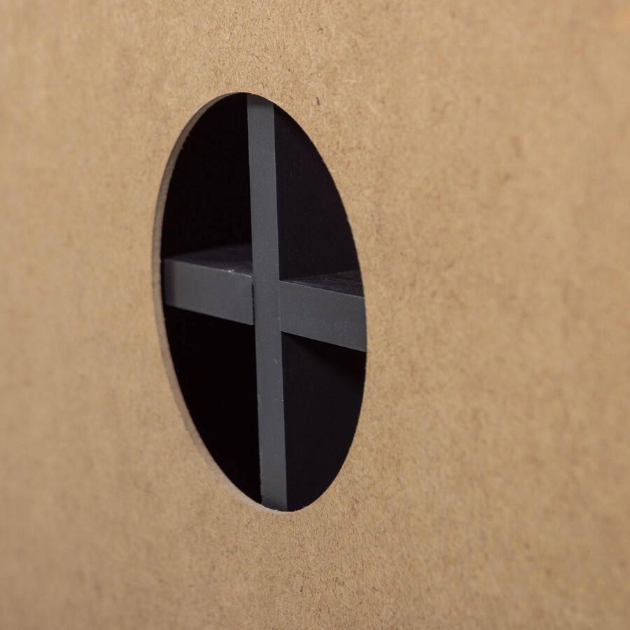 WOOOD Gunnar Tv Meubel Grenenhout Matzwart 56x200x44