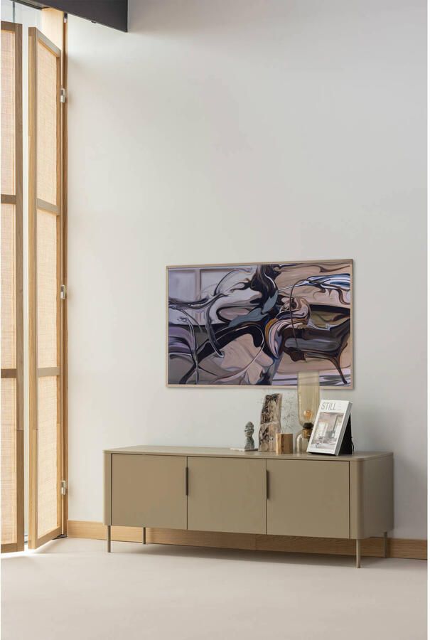 WOOOD Gunnar Tv Meubel Grenenhout Mud Bruin 56x154x44