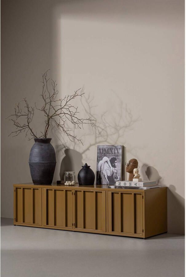 Woood Level Tv-Meubel Metaal Honinggeel 44x160x44 - Foto 2