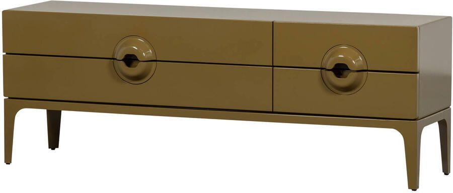 WOOOD Merge Tv Meubel Eucalyptus hout Honinggeel 57x160x44 - Foto 3