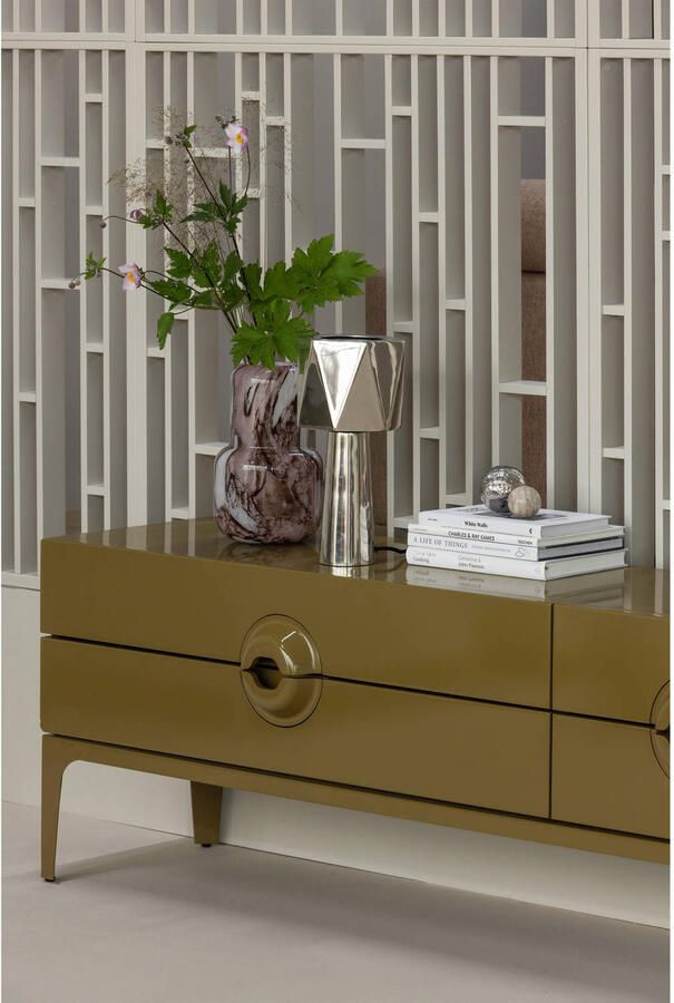 WOOOD Merge Tv Meubel Eucalyptus hout Honinggeel 57x160x44