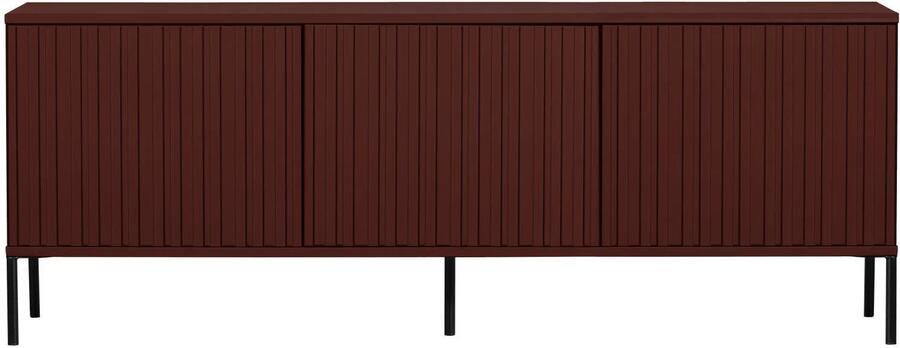 WOOOD New Gravure Tv Meubel Grenen Bordeauxrood 56x150x44 - Foto 3