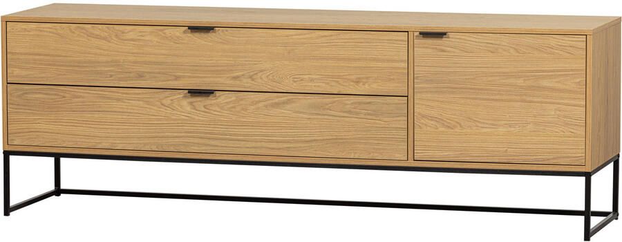 WOOOD Tv-meubel Silas TV-board Commode 2 lades en 1 deur veel opbergruimte breedte 120 of 180 cm - Foto 4