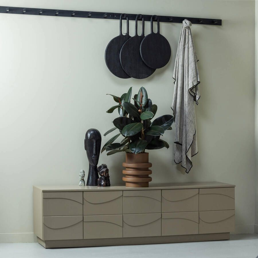 WOOOD Tv-meubel Teo TV-board met kabeldoorvoer push-to-open functie breedte 180 cm