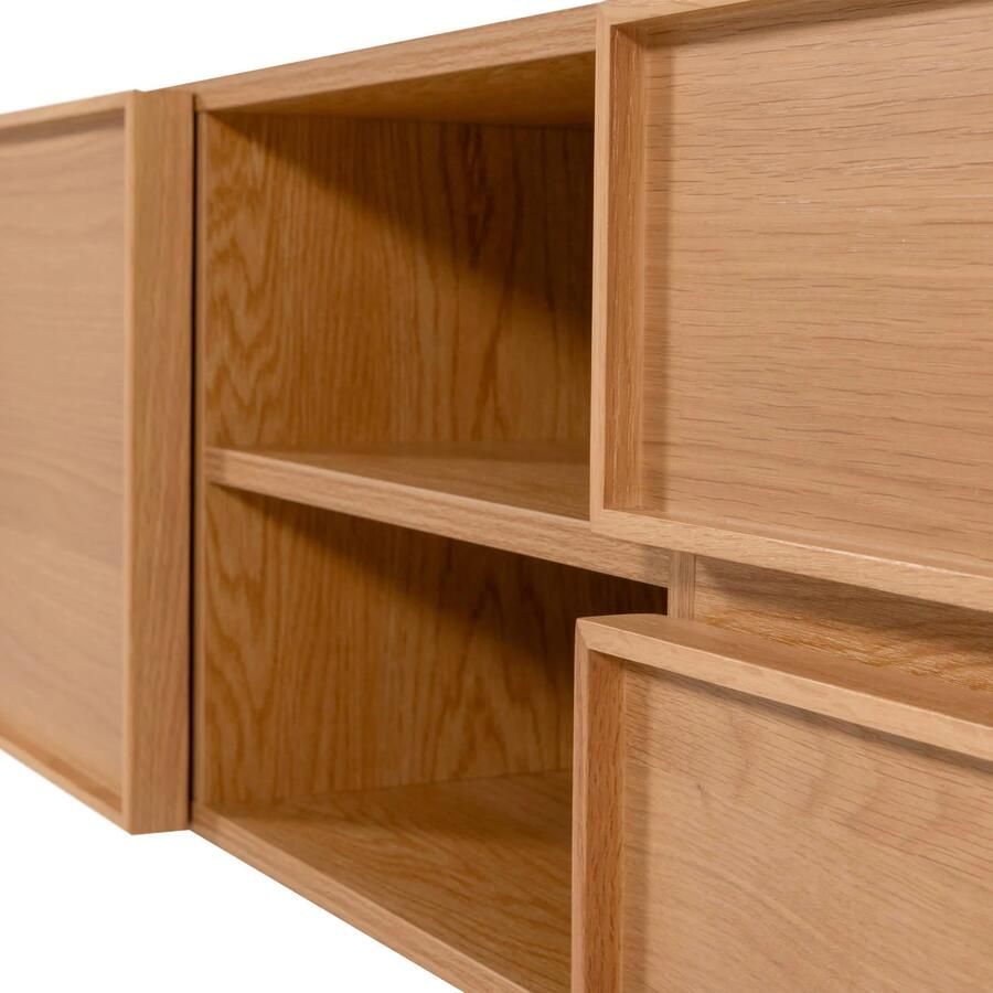 WOOOD Tours Tv Meubel 180 cm Melamine MDF Naturel 51x180x42 - Foto 2