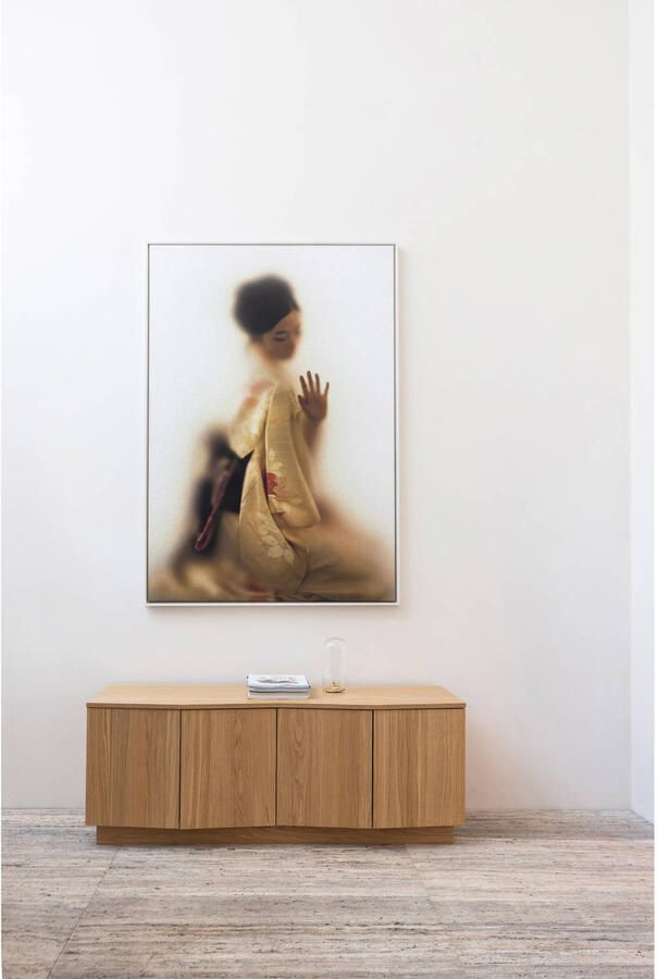 WOOOD tv-meubel 133 cm Zuma Eiken (fsc) Transparant 52x133x45 cm