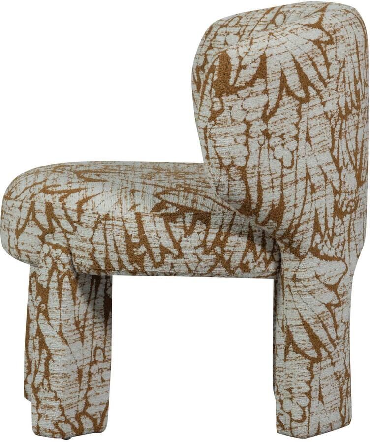 WOOOD Upke Fauteuil Met Dessin Geweven Stof Naturel Bruin 76x75x69 cm - Foto 3