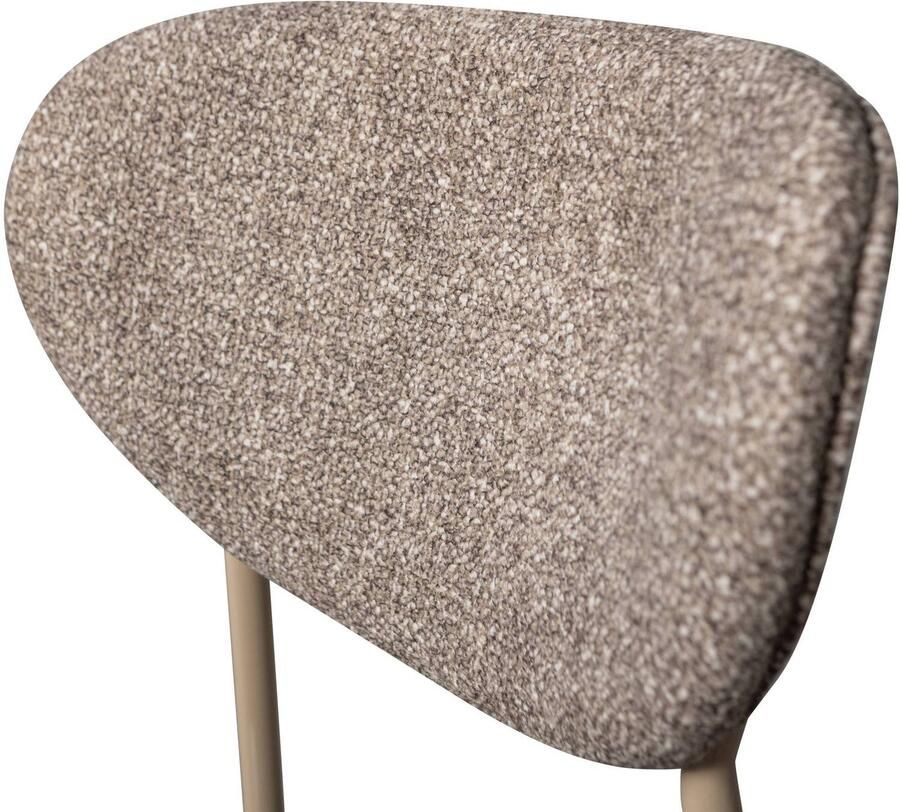 WOOOD Valor Eetkamerstoelen Polyester Bruin Set van 2 - Foto 2