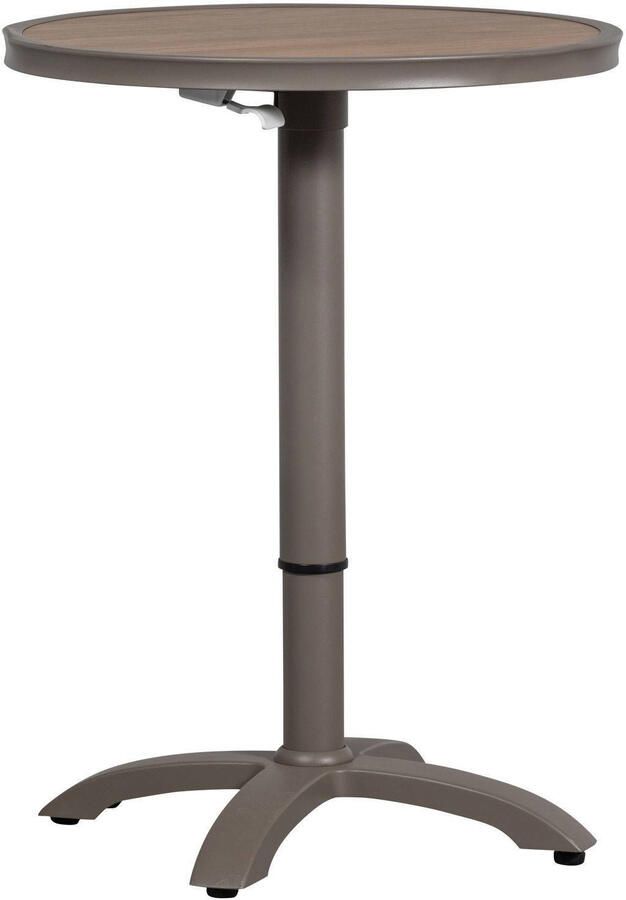 WOOOD Jeppe Hoogte Verstelbare Tuin Bartafel Aluminium Bruin Grijs - Foto 3