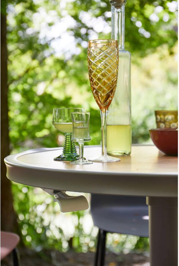 WOOOD Jeppe Hoogte Verstelbare Tuin Bartafel Aluminium Bruin Grijs - Foto 2