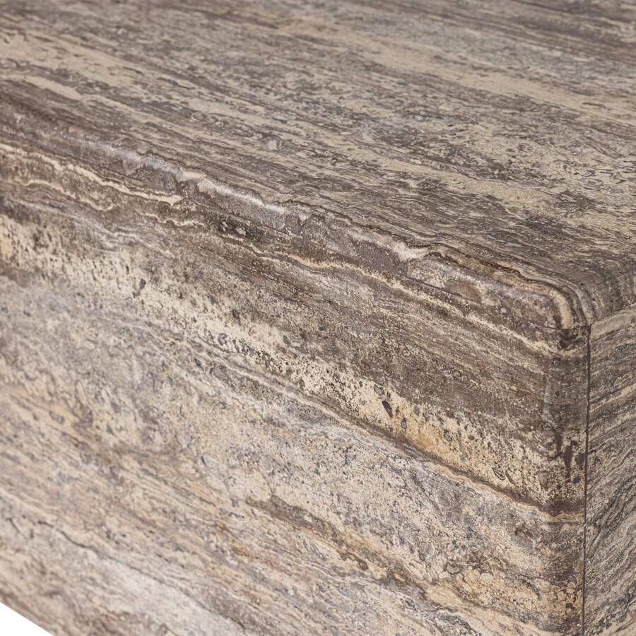 WOOOD Vexa Salontafel Marmer Lichtbruin 35x60x60 - Foto 2