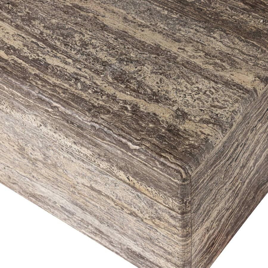 WOOOD Vexa Salontafel Marmer Lichtbruin 35x60x60 - Foto 3
