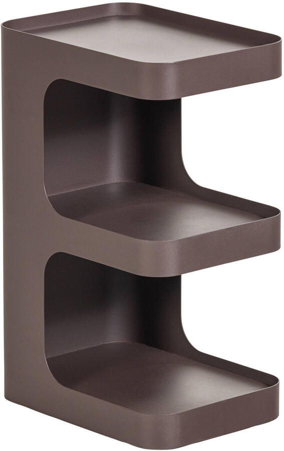 WOOOD Vire Bijzettafel Metaal Donkerbruin 54x35x25