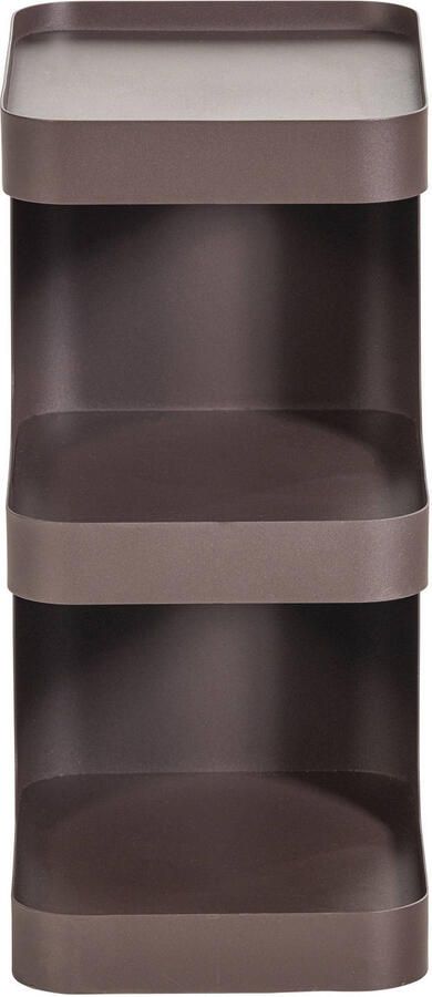WOOOD Vire Bijzettafel Metaal Donkerbruin 54x35x25 - Foto 3