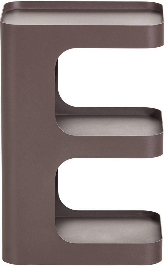 WOOOD Vire Bijzettafel Metaal Donkerbruin 54x35x25 - Foto 2