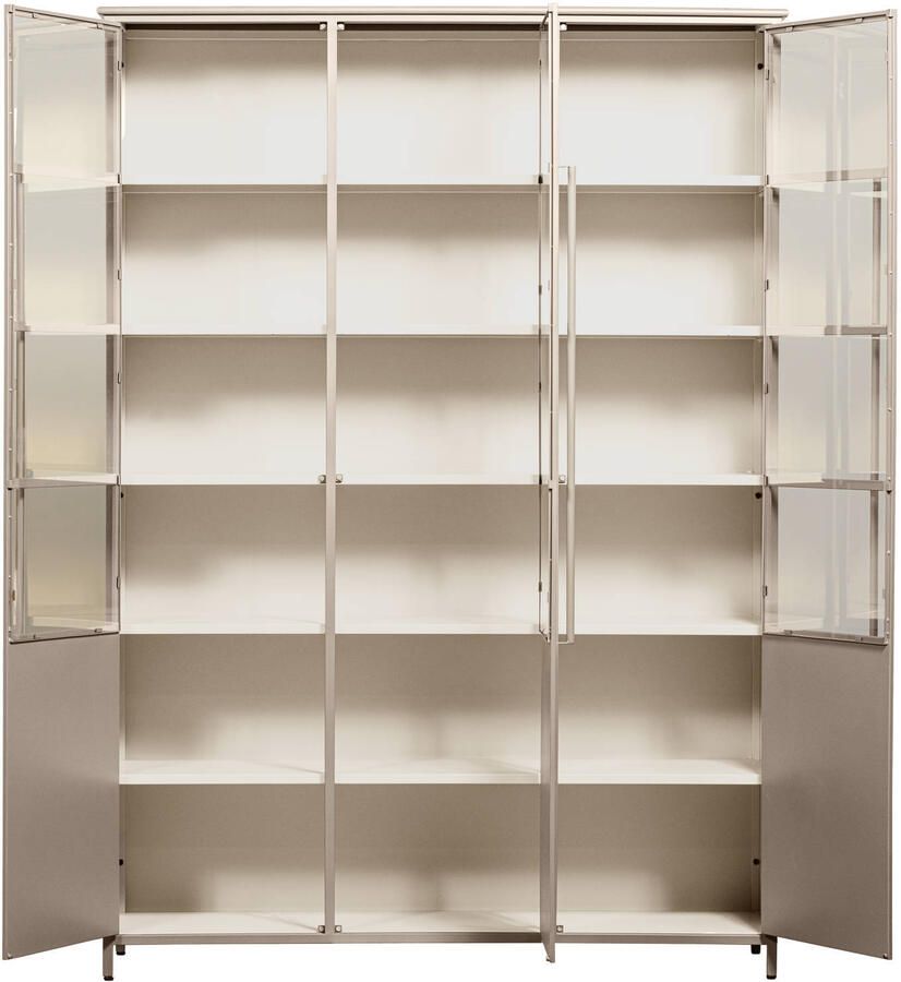 WOOOD Exhibit 3-deurs Zaandam Design Tafelpoot Metaal Zand 1 stuks 72x79x10itrinekast XL Metaal Zand 200x140x44