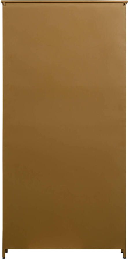 WOOOD 2-deurs vitrinekast XL Exhibit Metaal Geel 200x99x44 cm - Foto 2