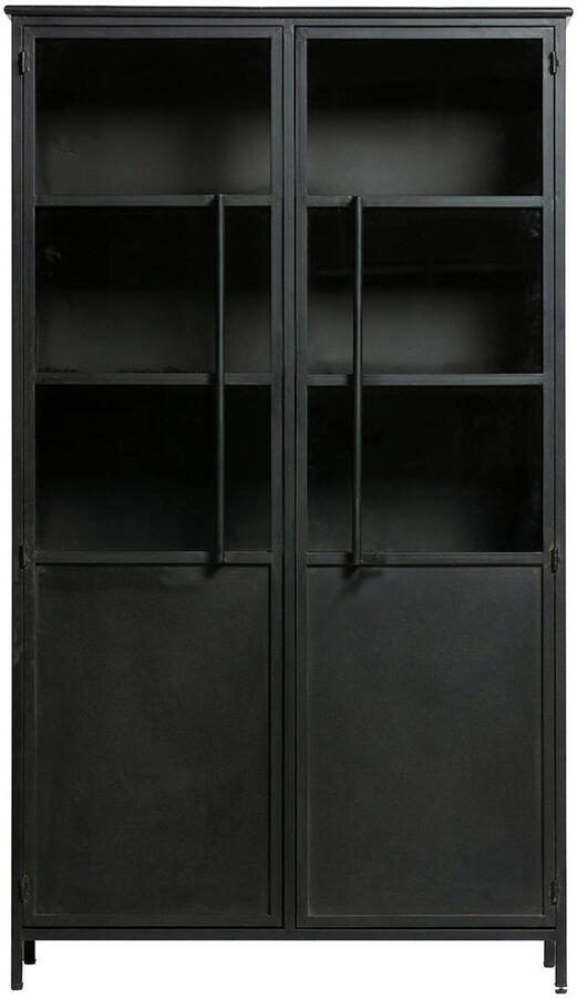 BePureHome Exhibit Vitrinekast Metaal Zwart 170x99x44 - Foto 3