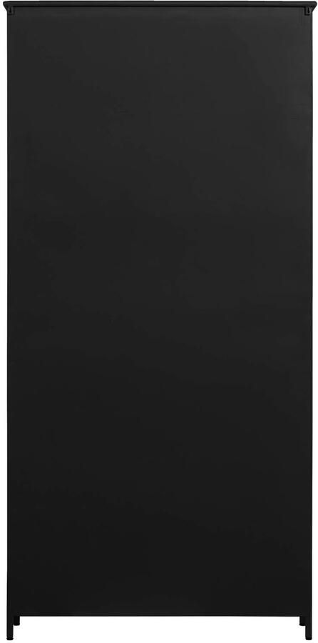 WOOOD Exhibit 2-deurs Vitrinekast XL Metaal Zwart 200x99x44 cm - Foto 3