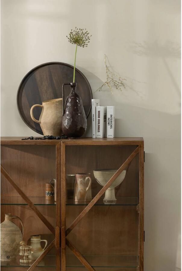 WOOOD Kella Kast 2-Deurs Mango Hout Bruin 132x100x44 - Foto 2