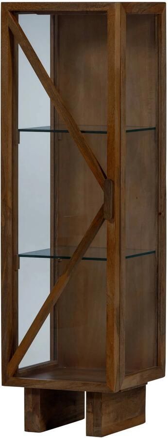 WOOOD Kella Kast 1-Deurs Mango Hout Bruin 137x40x39
