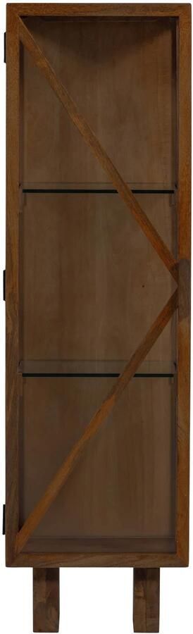 WOOOD Kella Kast 1-Deurs Mango Hout Bruin 137x40x39 - Foto 3