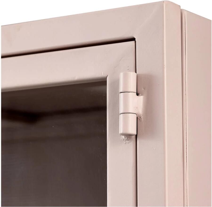 WOOOD Vitrinekast Ronja Halfglazen vitrine van gepoedercoat metaal H 189 cm x B 110 cm - Foto 2