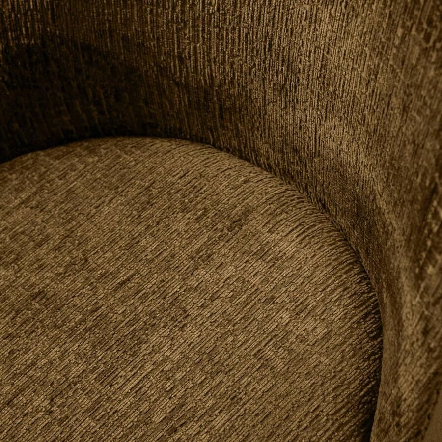 WOOOD Vogue Eetkamerstoelen Polyester Midden Bruin -Set van 2 - Foto 2