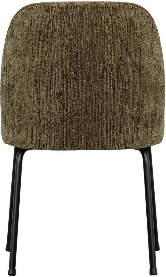 WOOOD Vogue Eetkamerstoelen Polyester Midden Bruin -Set van 2 - Foto 3
