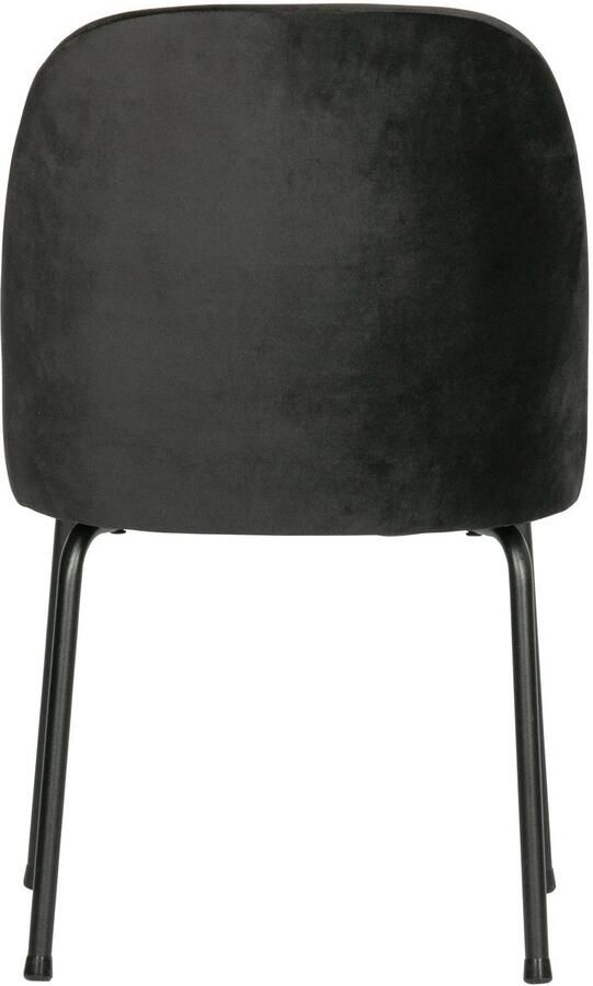 BePureHome eetkamerstoelen Vogue- Fluweel Zwart Set van 2 - Foto 3