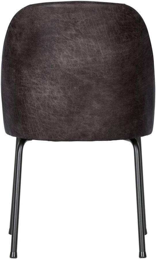 BePureHome eetkamerstoelen Vogue- Leer Zwart Set van 2 - Foto 3