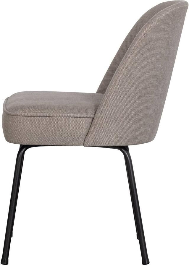 WOOOD Vogue Eetkamerstoelen Polyester Midden Bruin -Set van 2 - Foto 2