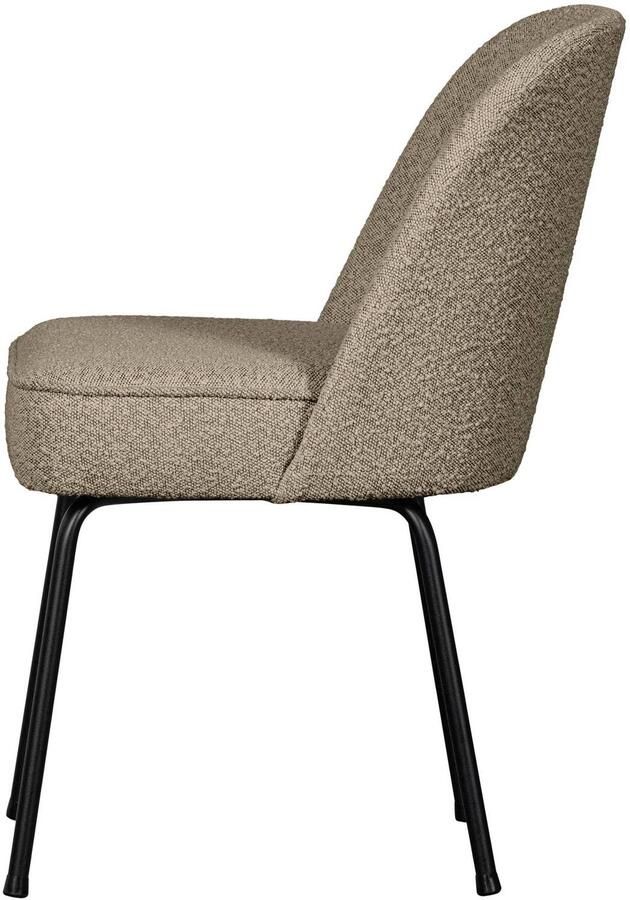 WOOOD Vogue Eetkamerstoelen Bouclé Beige Set van 2 - Foto 2