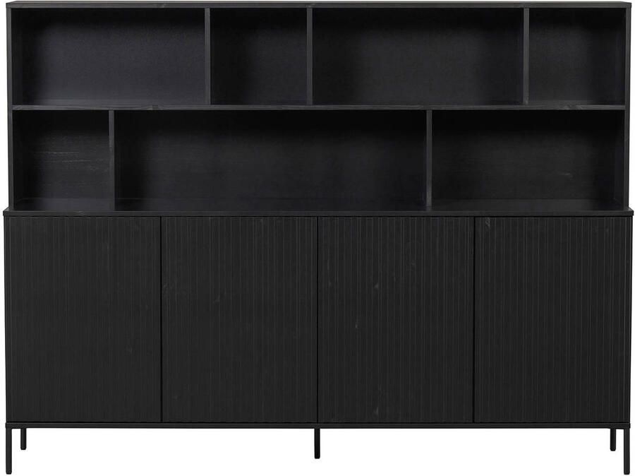 WOOOD Buffetkast Gravu veel opbergruimte push-to-open functie h 150 cm x b 200 cm - Foto 3