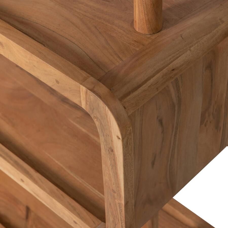 WOOOD Staand rek Gloeiende sintel van acaciahout h 160 cm x b 82 cm - Foto 3