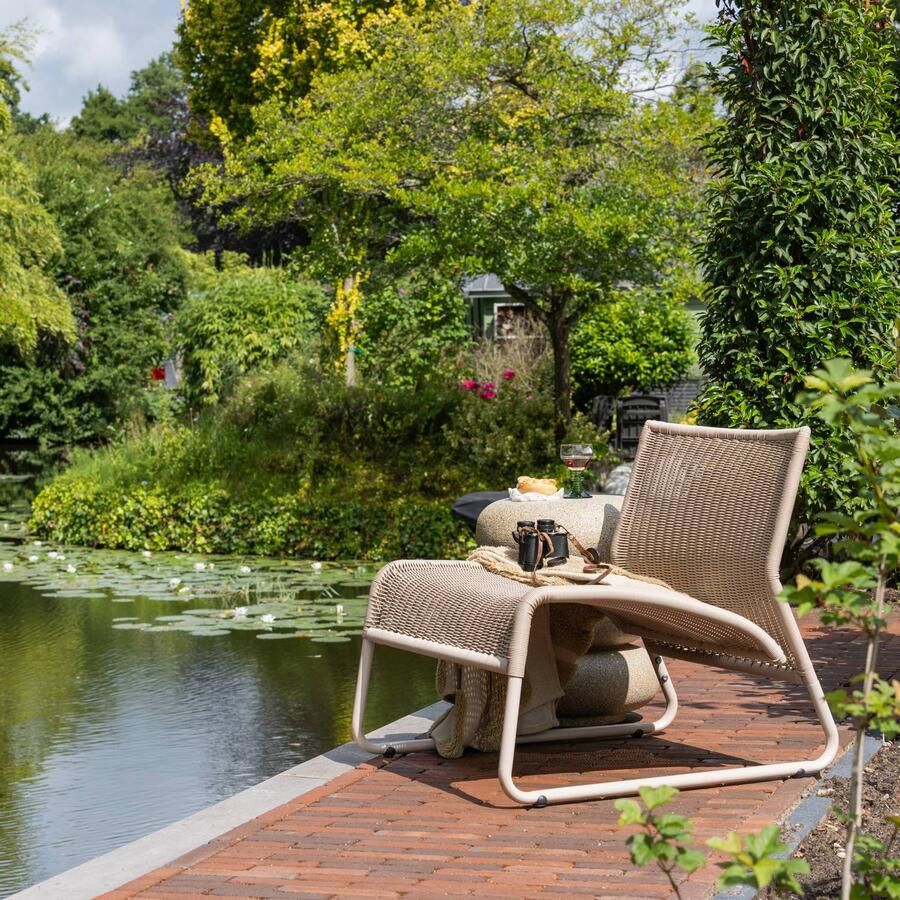 WOOOD West Tuin Loungestoel Kunststof Zand 67x78x70 - Foto 2