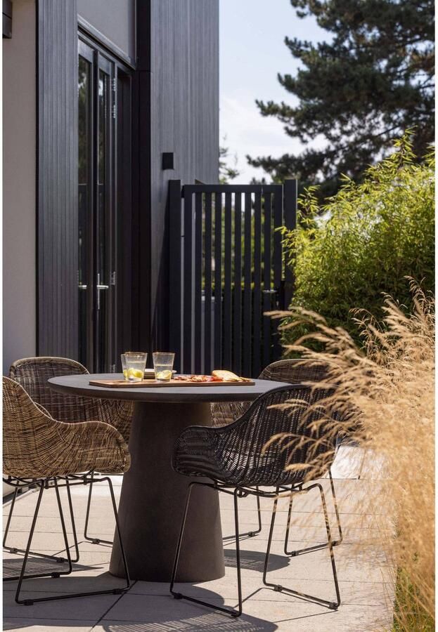 WOOOD Willow Loungestoelen Buiten Polyester Naturel Set van 2 - Foto 3