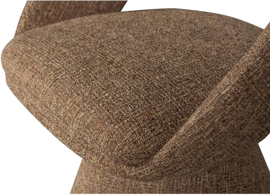 WOOOD Winter Draaibare Eetkamerstoel Zand Melange Beige 80x63x57 cm - Foto 3