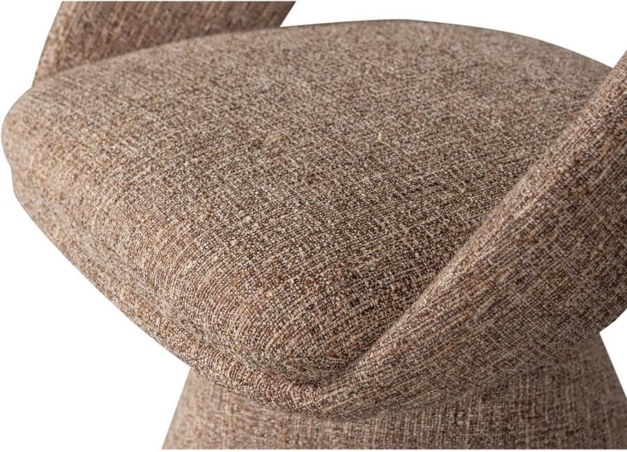 WOOOD Winter Draaibare Eetkamerstoel Naturel Melange Beige 80x63x57 cm - Foto 2