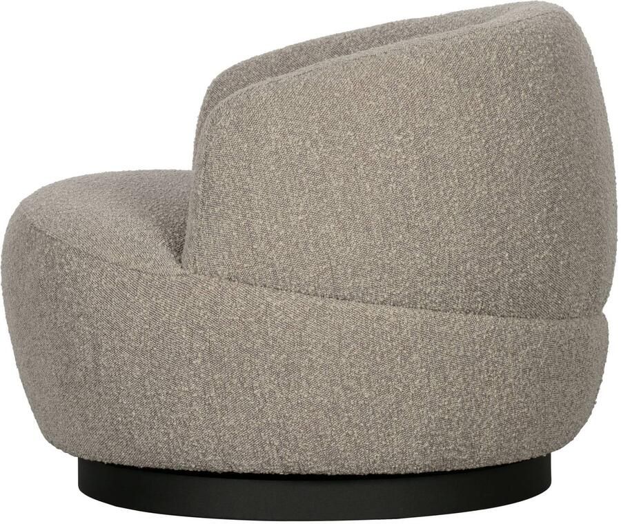 WOOOD Woolly Draaifauteuil Chenille Stof Naturel Beige 71x84x88 cm - Foto 2