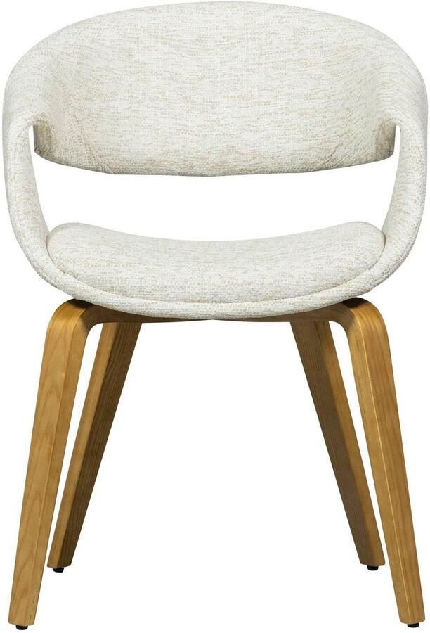 WOOOD Yossi Eetkamerstoelen Met Metalen Koper Poot Zand Set van 2 - Foto 2