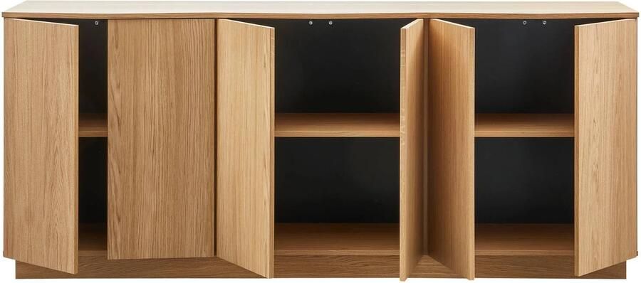 WOOOD dressoir 200 cm Zuma Eiken (fsc) Transparant 85x22x45 cm - Foto 2