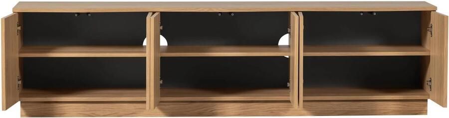 WOOOD tv-meubel 200 cm Zuma Eiken (fsc) Transparant 52x200x45 cm - Foto 3