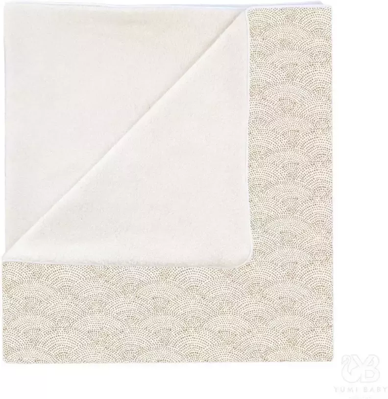 Yumi Baby ledikantdeken Waves Hazelnut 100x140 cm beige - Foto 2