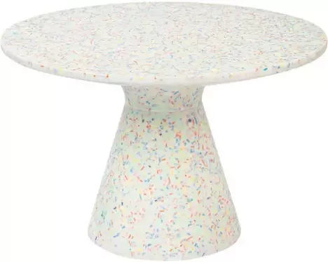 Zuiver Ronde Salontafel Victoria Terrazzo 50cm Wit