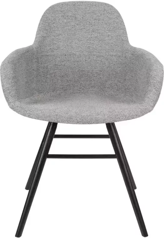 Zuiver Albert Kuip Soft Armstoel Grijs Set van 2